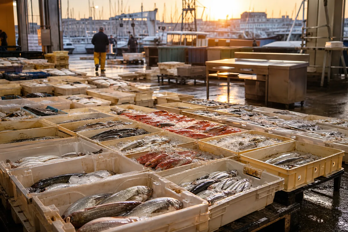 La criée de Sète, ce que le poisson du jour dit de la carte